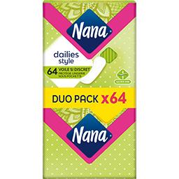 Nana Nana Protège-lingerie sous pochette Voile Si Discret la boite de 64 - Duo Pack