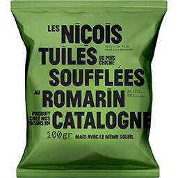 Les Niçois Tuiles de pois chiches romarin le sachet de 100g