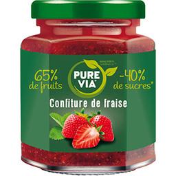Pure Via Pure Via Confiture de fraise réduit en sucres le pot de 300 g