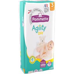 Couches Agility Dry Taille 3 4 9 Kg Pommette Intermarche