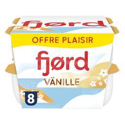 Danone Danone Fjord - Yaourt nature fromage blanc vanille les 8 pots de 125 g