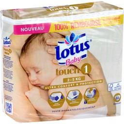 Couches Touch Taille 1 2 5 Kg Lotus Baby Intermarche