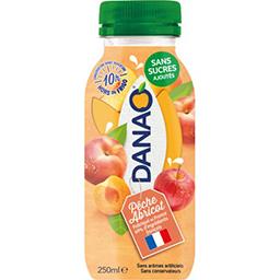 Danao Danao Boisson pêche abricot au jus de fruit et au lait la bouteille de 250 ml
