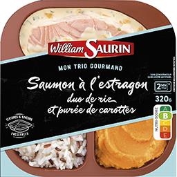 William Saurin Trio gourmand - Saumon, duo de riz et purée de carottes la barquette de 320g
