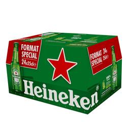 Heineken Heineken Bière blonde le pack de 24 bouteilles de 25cl - 6l