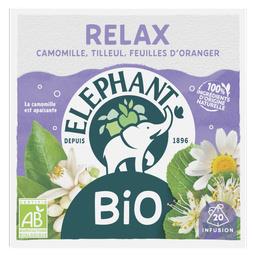 Elephant Eléphant Infusion Relax BIO la boite de 20 sachets - 26g