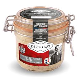 Delpeyrat Foie Gras de canard entier du sud-ouest au poivre fraichement moulu Le bocal de 180g