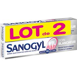 Sanogyl Sanogyl Dentifrice Soin Blancheur le lot de 2 tubes de 75 ml