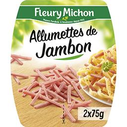 Fleury Michon Fleury Michon Allumettes de jambon cuit 2 barquettes de 75g - 150g