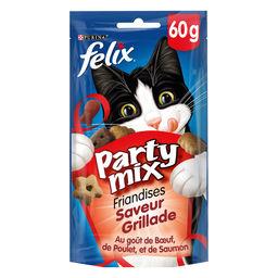 Felix Felix Party Mix - Friandises saveur grillade pour chat adulte le sachet de 60 g