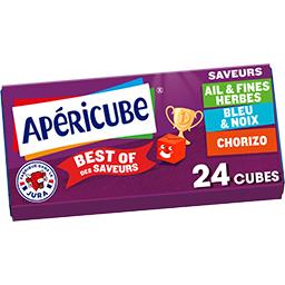 Apéricube Fromage fondu apéritif Best of des saveurs la boîte de 24 cubes - 125g