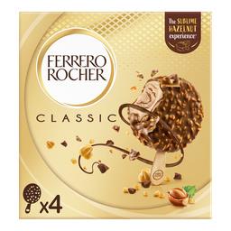 Ferrero Ferrero Rocher - Glace noisette recouverte chocolat au lait les 4 bâtonnets de 50g - 200g
