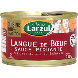 Maison Larzul Larzul Langue de bœuf sauce piquante la boite de 410 g