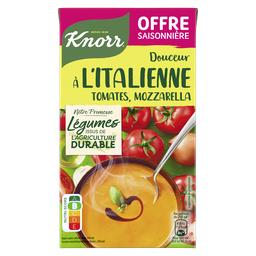 Knorr Soupe liquide douceur à l'italienne tomates mozzarella La brique de 1l