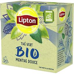 Lipton Lipton Thé vert BIO menthe douce la boite de 20 sachets - 28 g