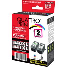 Pack Cartouches Encre Compatibles Canon Pg 540 Xl Cl 541 Xl Quattro Print Intermarche