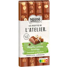 Nestlé Nestlé Tablette de chocolat au lait noisettes entières torréfiées - Les recettes de l'atelier la tablette de 170 g