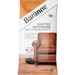 Baranne Baranne Lingette nettoyante nettoie & ravive l'éclat du cuir le paquet de 18