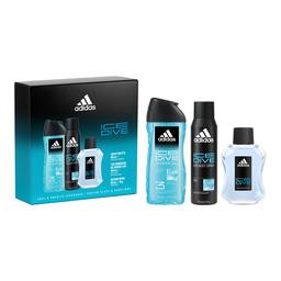 Adidas Coffret Ice Dive: eau de toilette + gel douche + déodorant le coffret