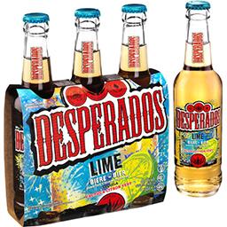 Desperados Desperados Lime - Bière aromatisée Tequila citron vert cactus les 3 bouteilles de 33cl