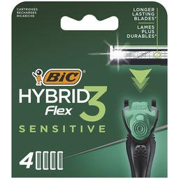 Bic Bic Lame de rasoir flex 3 hybrid sensitive le paquet de 4 lames de rasoirs