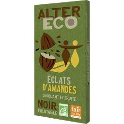 Alter Eco Alter Eco Chocolat noir éclats d'amandes Bio & équitable la tablette de 100g