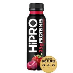 Les 300 & Bio Danone Hipro Yaourt à boire fraise framboise protéiné 0% mg la bouteille de 300g