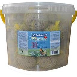 Vitakraft Vitakraft Vita Garden Special - Boules de graisse pour oiseaux le seau de 30 boules - 2700 g