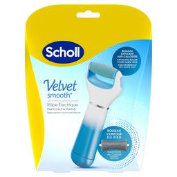 Scholl Scholl Velvet Smooth - Râpe électrique anti-callosités-gommage la râpe + 2 rouleaux + 4 piles