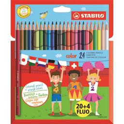 Stabilo Stabilo Crayons de couleur Color la pochette de 20 + 4 fluo