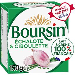 Boursin Boursin Fromage à tartiner échalote & ciboulette la boite de 150 g