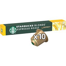 Starbucks Starbucks Capsules de café compatibles Nespresso Blonde Espresso Roast la boîte de 10 capsules - 53g