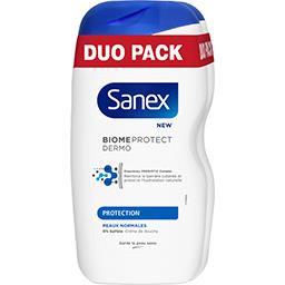 Sanex Sanex Biome Protect Dermo - Crème de douche Protection le lot de 2 flacons de 450 ml - Duo Pack