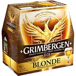 Grimbergen Grimbergen Bière blonde d'Abbaye le pack de 6x25cl 