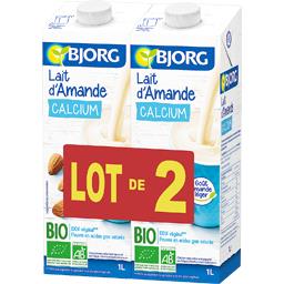 Lait d'amande calcium BIO Lait d'amande calcium BIO,BJORG,les 2 briques de 1 l