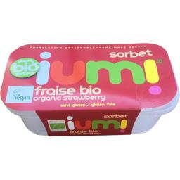 Iumi Sorbet fraise BIO le bac de 265 g