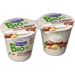 Bio Pâturages Yaourt de brebis sur lit de châtaigne BIO les 2 pots de 125 g