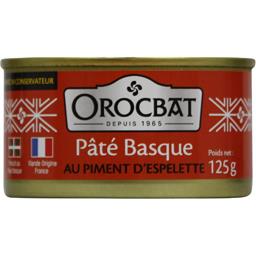 Orocbat Pâté basque au piment d'Espelette la boite de 125 g