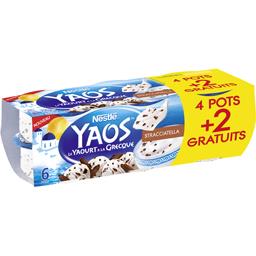 Nestlé Yaos - Le Yaourt à la grecque Stracciatella les 4 pots de 125 g