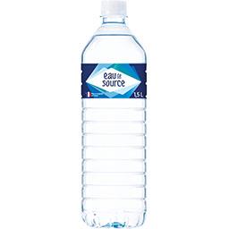 Eau de source naturelle, la bouteille de 1 Eau de source naturelle, la bouteille de 1,INTERMARCHE,la bouteille de 1,5l