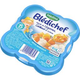 Mijoté de légumes, cabillaud et crème Mijoté de légumes, cabillaud et crème ,BLEDINA,l'assiette de 250g