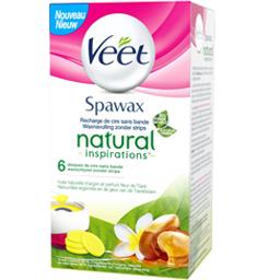 Veet - Natural Inspirations Recharge Spa Wax Chauffe Cire 6 Pièces