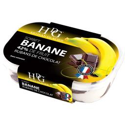 Histoires de glaces Sorbet plein fruit banane 42% de fruit le bac de 485 g