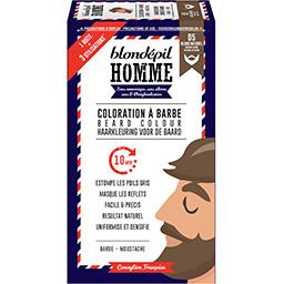 Blondépil Homme - Coloration barbe & moustache châtain naturel la boite de 60 ml