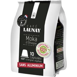 Café Launay Capsules de café Moka d'Ethiopie le paquet de 10 - 53 g