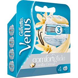 Gillette Venus - comfortglide - vanilla crème - lames rasoir Le paquet de 4 lames