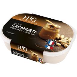 Histoires de glaces Glace cacahuète rubans de chocolat le bac de 485 g