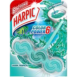 Harpic Bloc WC Color Power 6 eau turquoise le bloc de 39 g