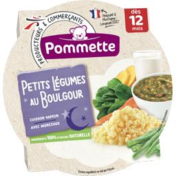 Légumes verts et pâtes, dès 12 mois Légumes verts et pâtes, dès 12 mois,POMMETTE,l'assiette de 230g