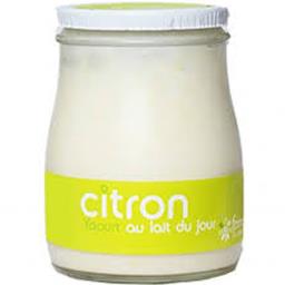 Sélectionné par votre magasin Yaourt au lait du jour citron le pot de 180 g